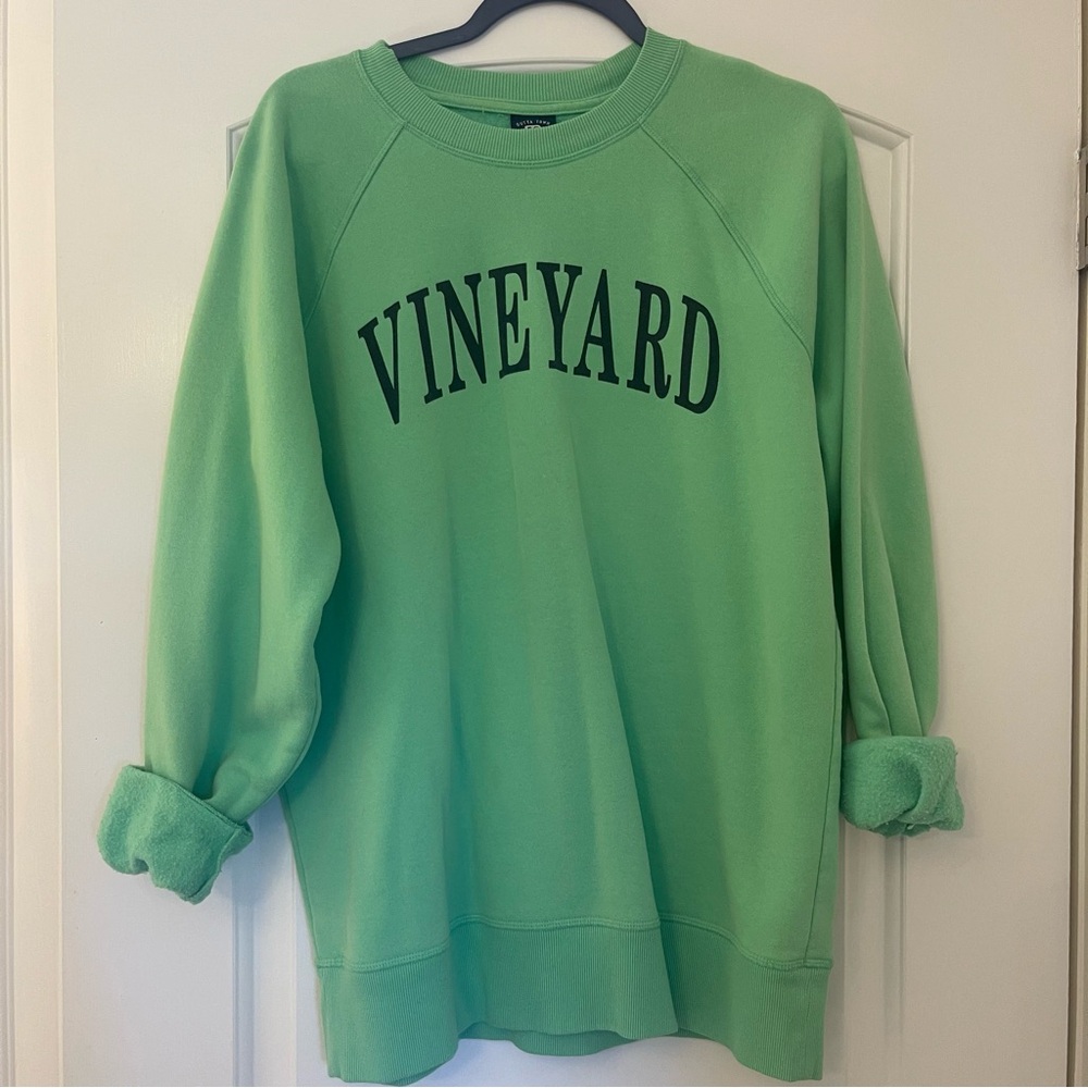 Vineyard Green Crew Neck Sweater